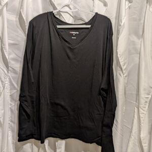 B5 Liz Claiborne Long Sleeve V neck Women's Tshirt Size 4X